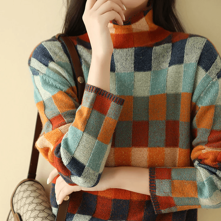 Women’s Luxury Knit Sweater – Sculpted Texture & Coastal Winter Elegance