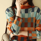 Women’s Luxury Knit Sweater – Sculpted Texture & Coastal Winter Elegance