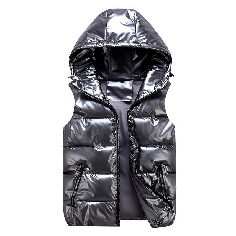 Callane | Women's down vest with hood and side zippers | Warm