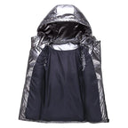 Callane | Women's down vest with hood and side zippers | Warm