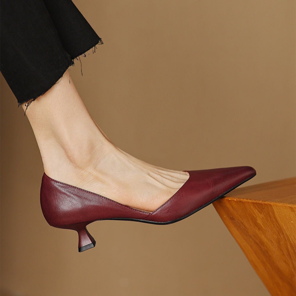 Carlen | Women’s Genuine Leather Heels – Chic Artisan Stiletto & Refined Slimming Silhouette 3