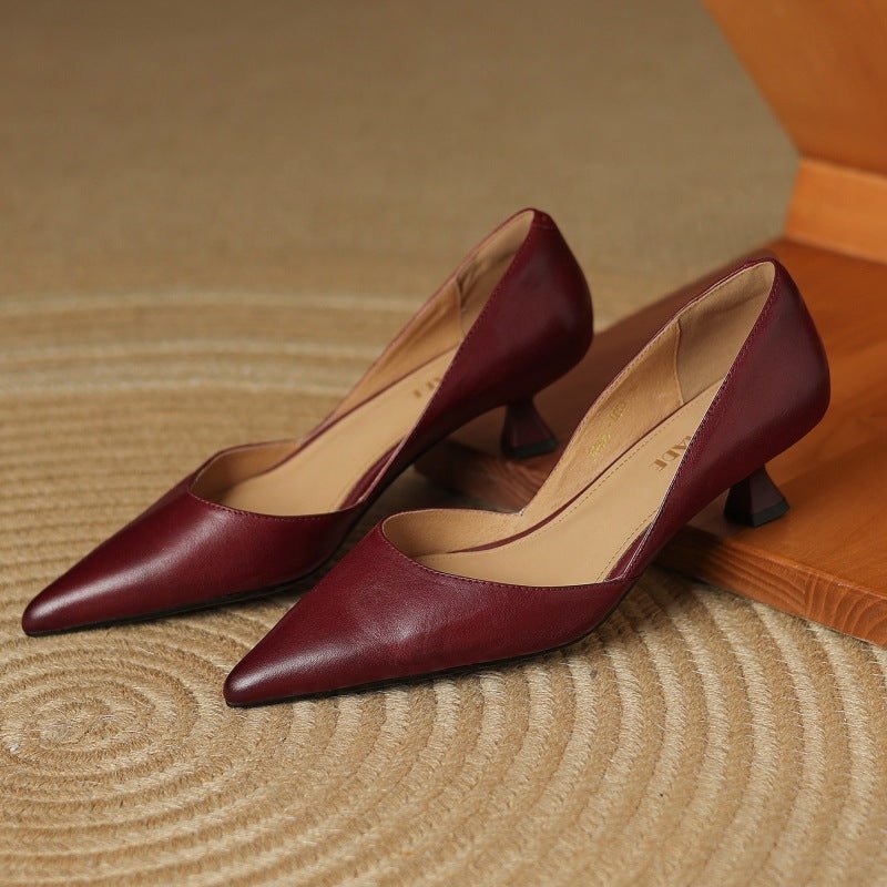 Carlen | Women’s Genuine Leather Heels – Chic Artisan Stiletto & Refined Slimming Silhouette 5