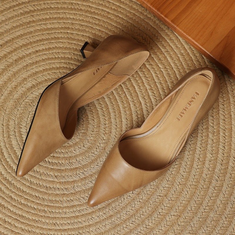Carlen | Women’s Genuine Leather Heels – Chic Artisan Stiletto & Refined Slimming Silhouette 8