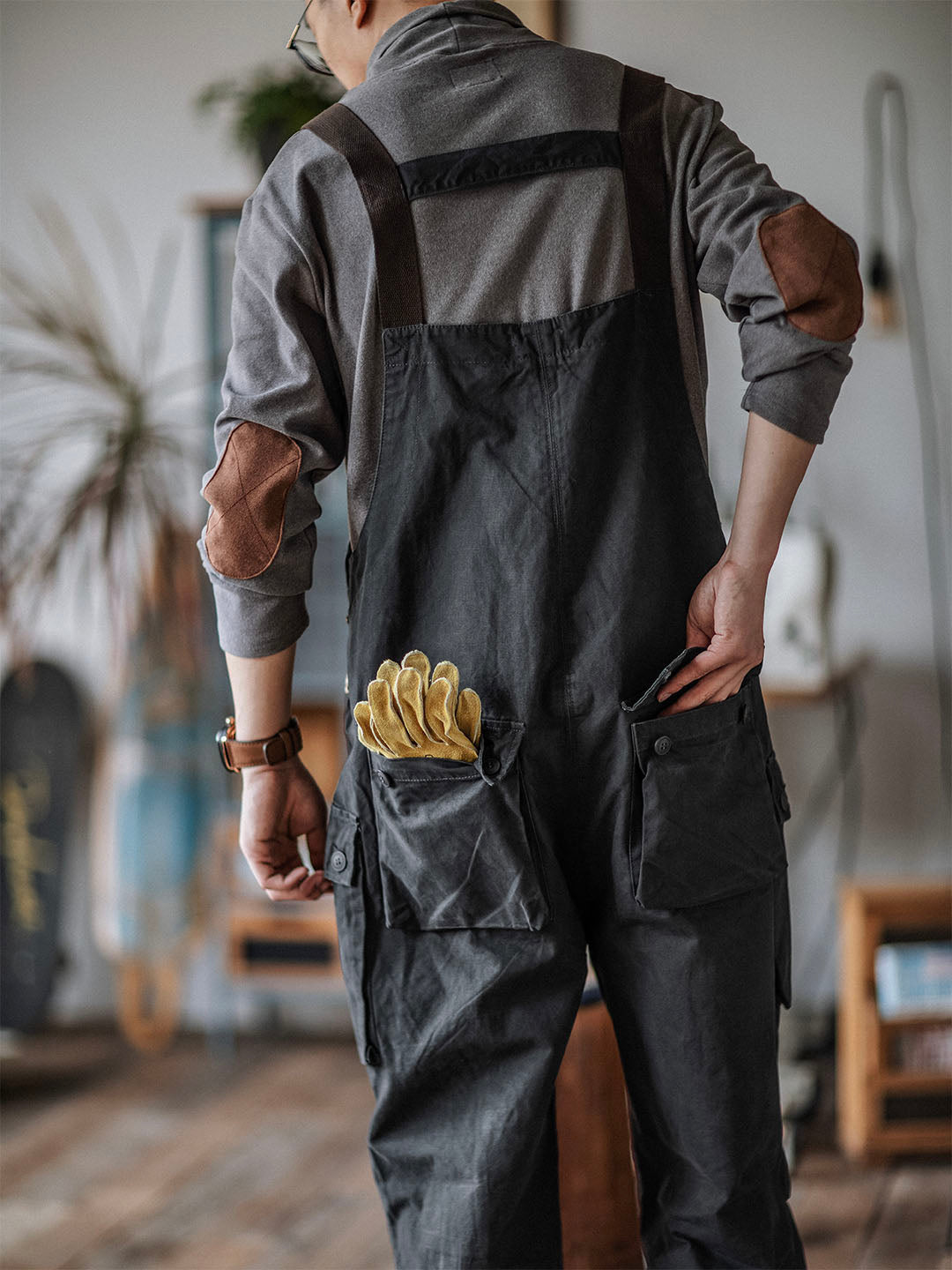 Men's Carver Canvas Overalls, perfect for work or casual wear.