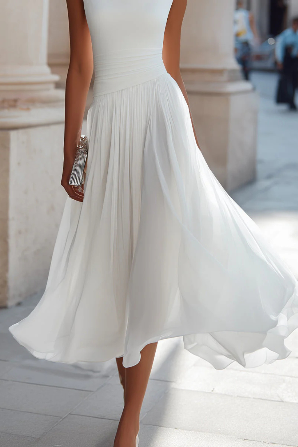 Roque | Comfortable and Elegant Pleated Midi Dress