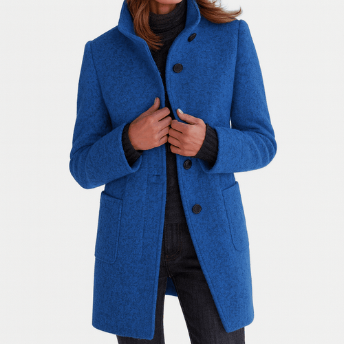 Amore | Women's Coat | Straight Cut Button Front