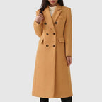Luna | Women's Coat | Flap-style Pocket Detailing Brown