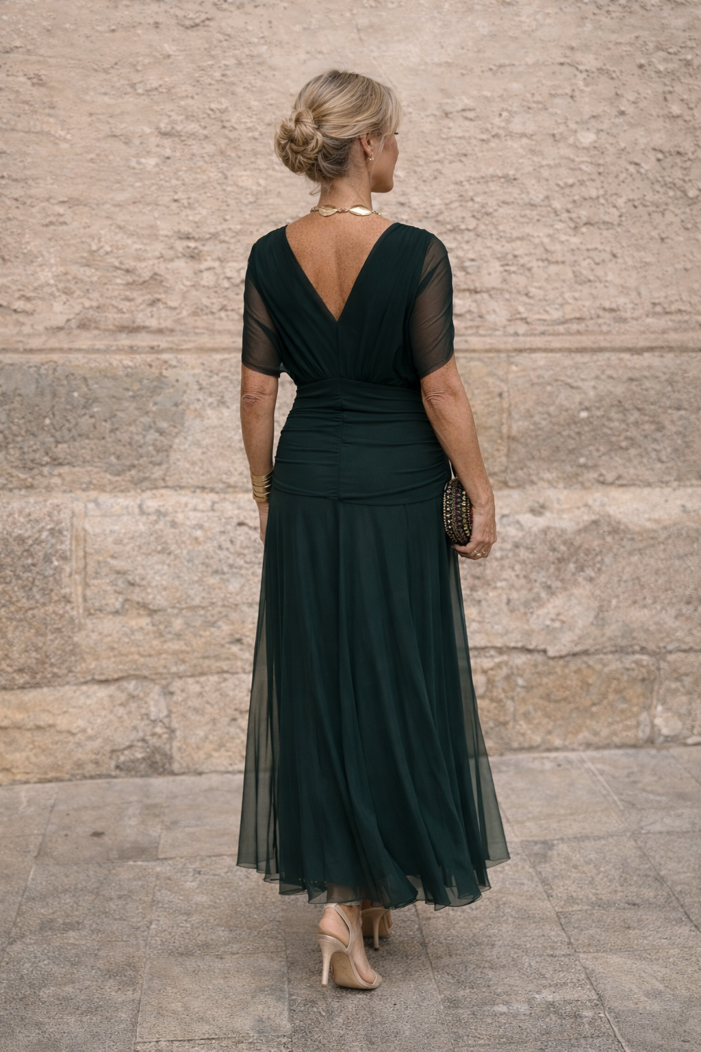 Ēden | Elegant Maxi Dress for Parties with V-Neck
