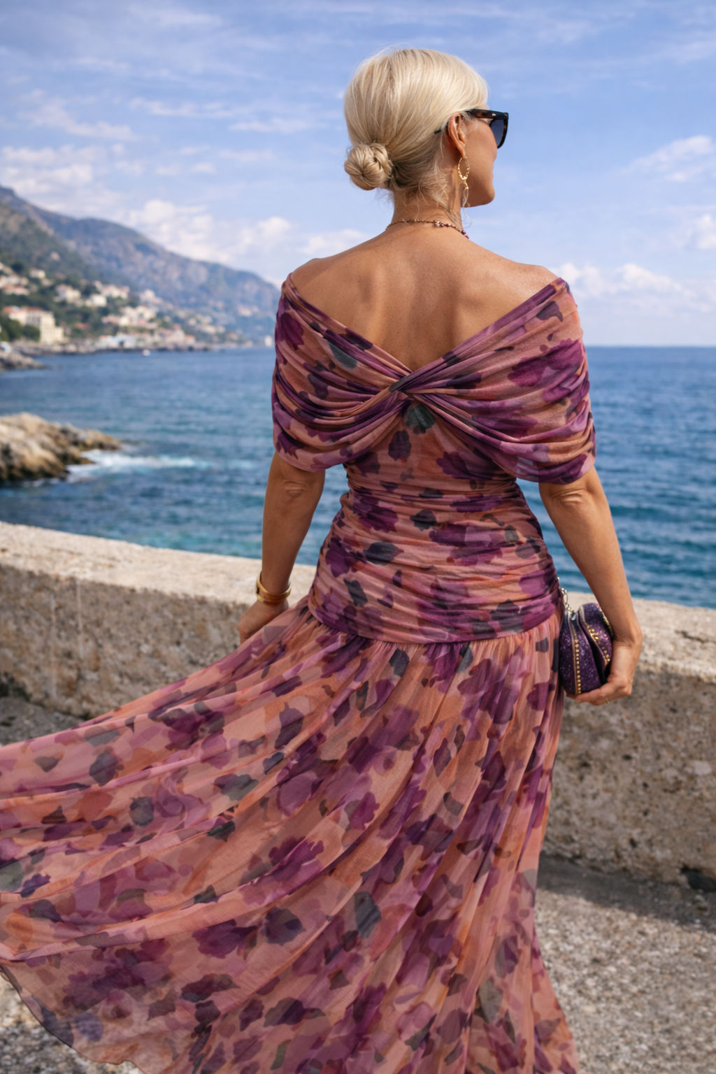 Luna | Elegant Maxi Dress for Parties with V-Neck