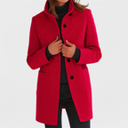 Amore | Women's Coat | Straight Cut Button Front