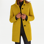 Amore | Women's Coat | Straight Cut Button Front