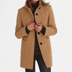 Amore | Women's Coat | Straight Cut Button Front