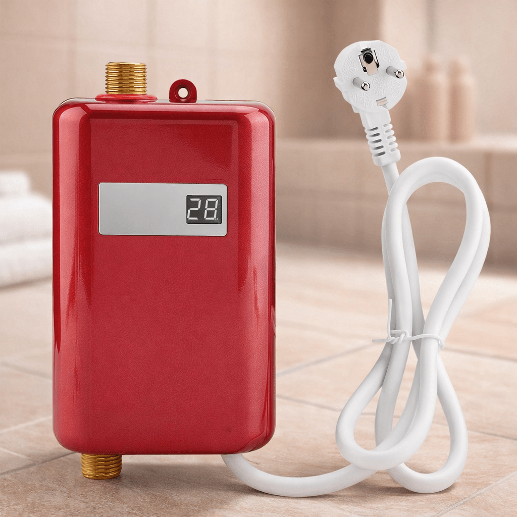 Tankless Electric Water Heater 3.8 kW – Compact Point-of-Use Instant Hot Water Heater up to 140°F with Overheat Protection