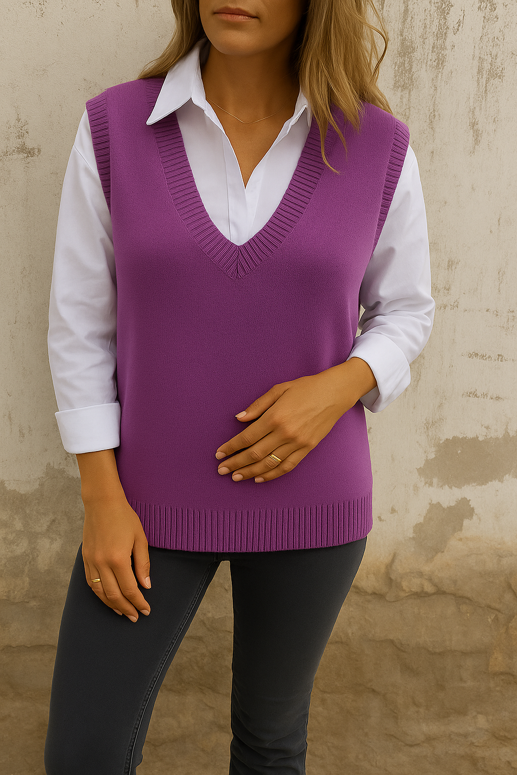 Zahara | Women's Sweater | V Neck Longline Fit