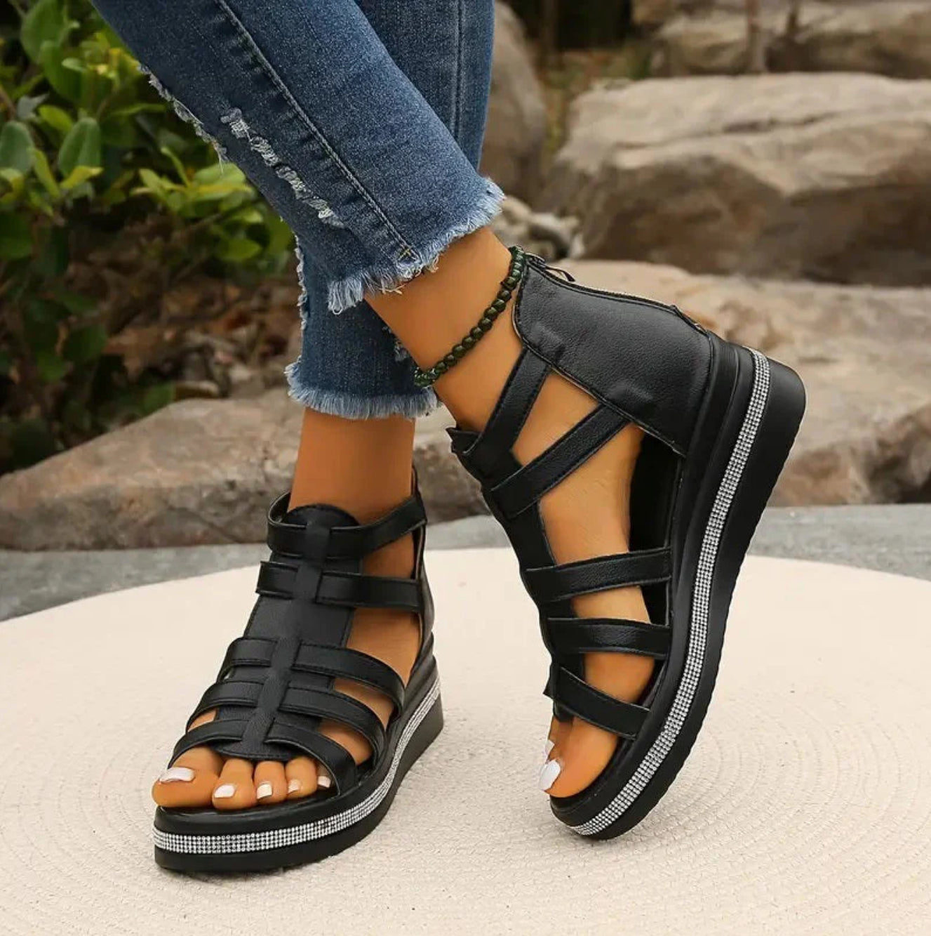 Pamelo | Elegant Wedge Sandals