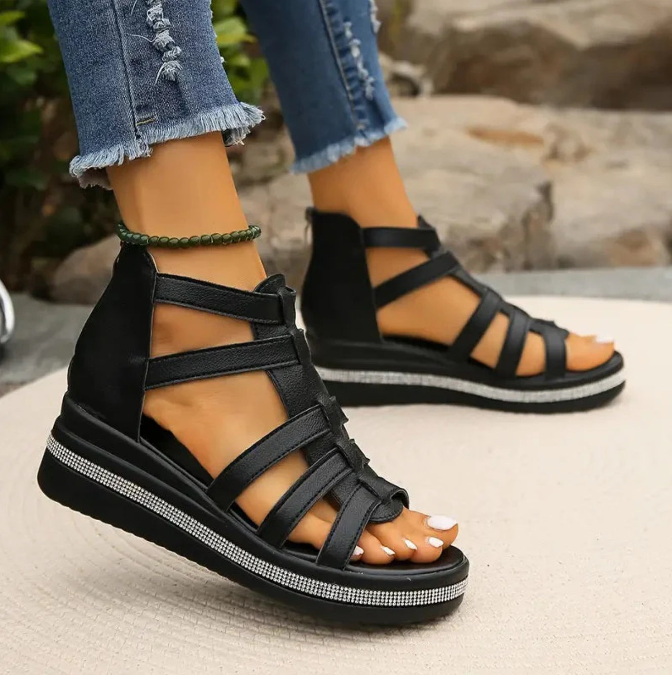 Pamelo | Elegant Wedge Sandals
