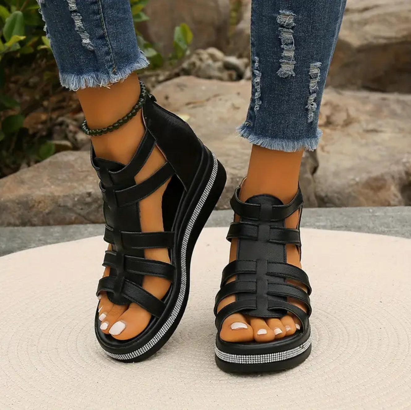 Pamelo | Elegant Wedge Sandals