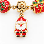 Charm Bracelet Advent Calendar for Girls – 2 Silver Plated Bracelets & 22 Charms and Beads, DIY Bracelet Set, 9 Designs