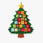 Hanging Christmas Tree Advent Calendar – Fillable Wall Countdown with 24 Removable Boxes, 24 x 19 in, Reusable Default Title