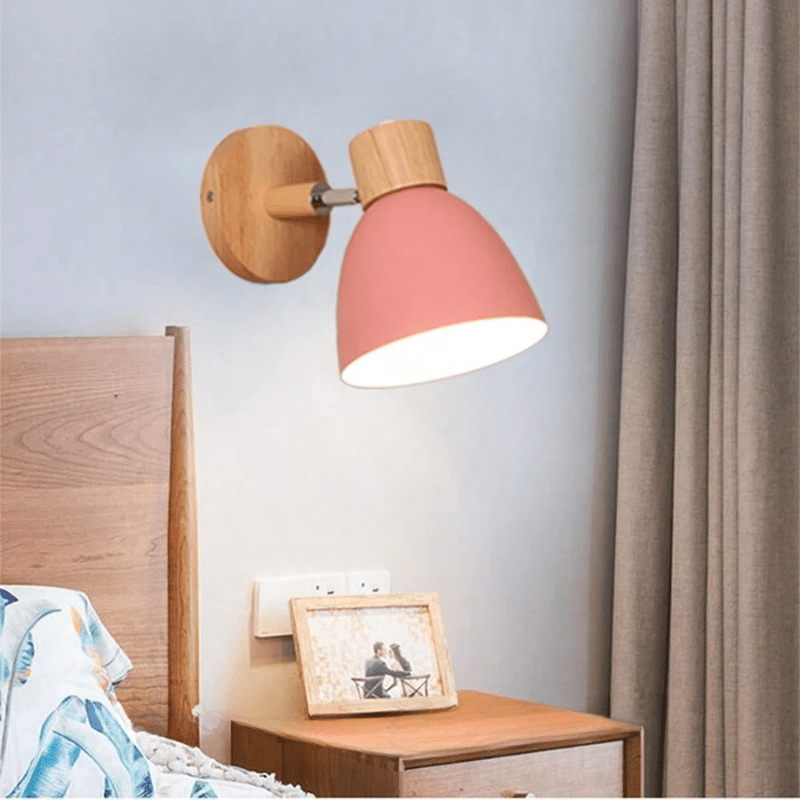 ChromaWood | Stylish Nordic Design Wall Lamp Pink