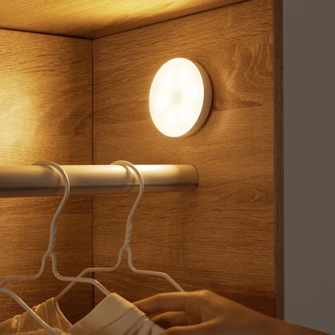 Motion Sensor Light – Wireless LED Closet Light for Closets, Hallways & Stairs, Battery or USB, Warm/Cool White – MoveLight