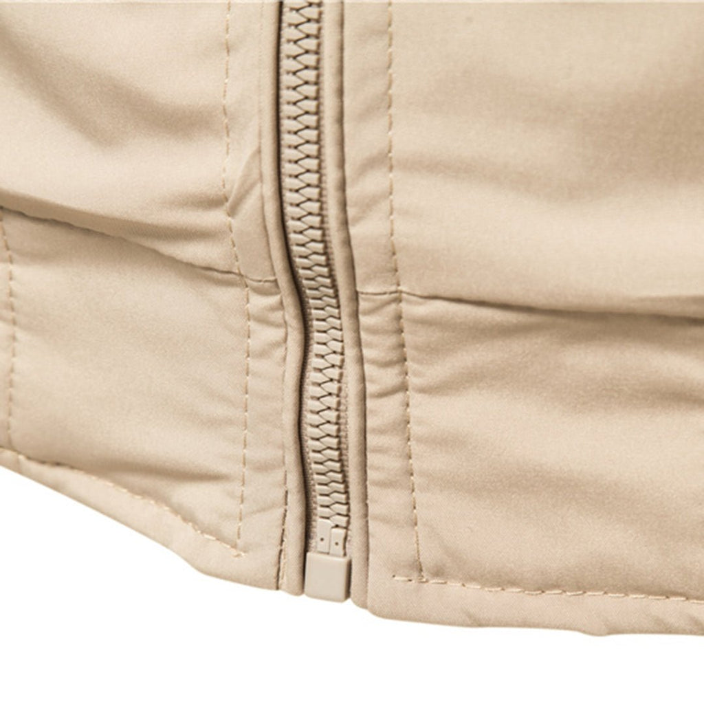 Hermosa | Men's Bomber Jacket | Zip-Up Front with Ribbed Collar