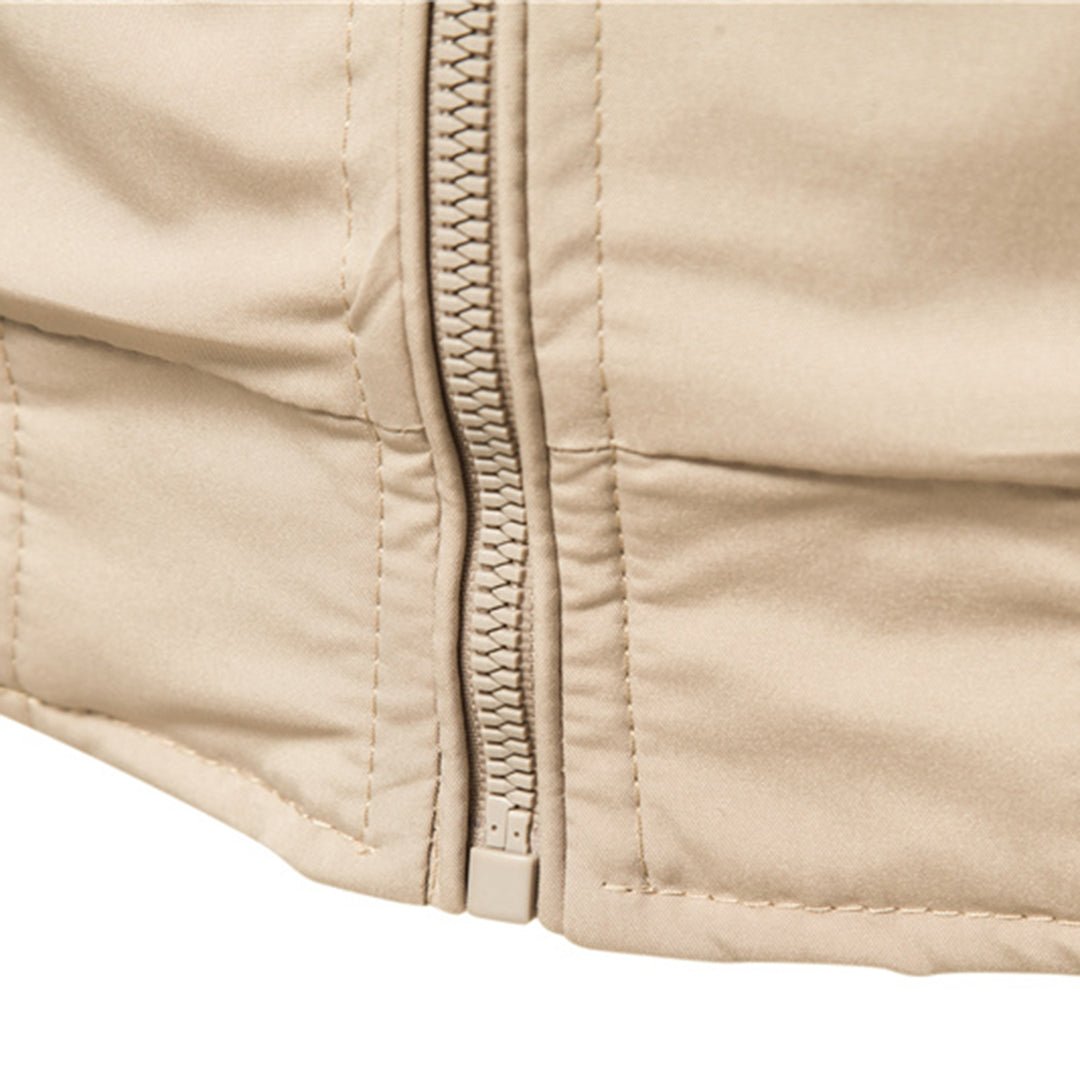 Hermosa | Men's Bomber Jacket | Zip-Up Front with Ribbed Collar