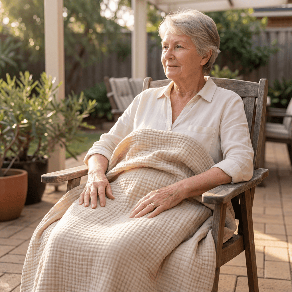Cooling cotton blanket – airy summer blanket