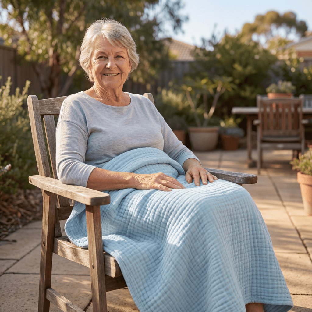 Cooling cotton blanket – airy summer blanket