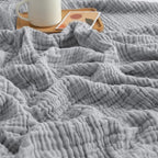 Cooling cotton blanket – airy summer blanket Grey