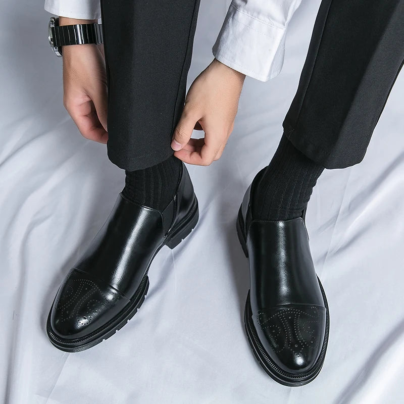 Cortas | Men's Genuine Leather Shoes – Luxury Tailored Brogue Brogues & Arch Support