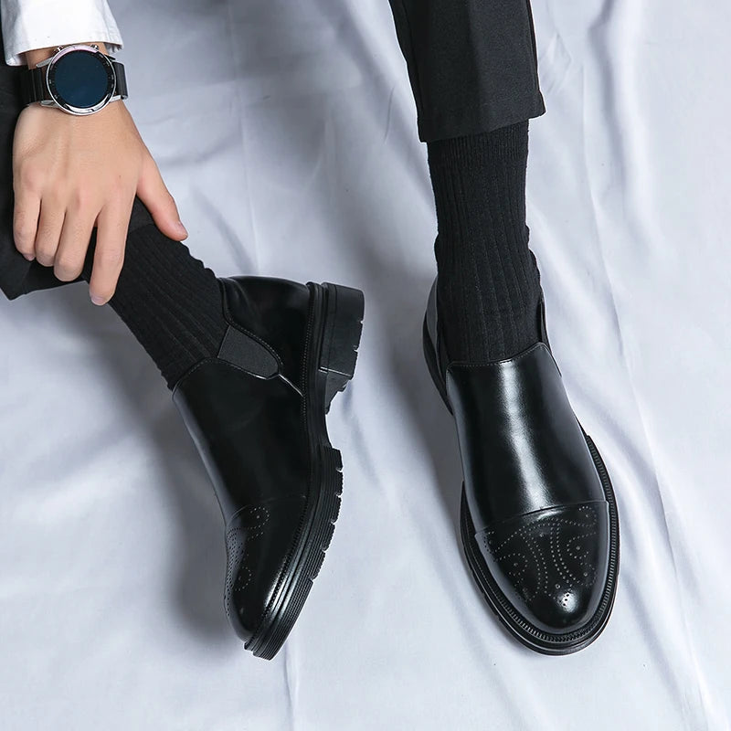 Cortas | Men's Genuine Leather Shoes – Luxury Tailored Brogue Brogues & Arch Support