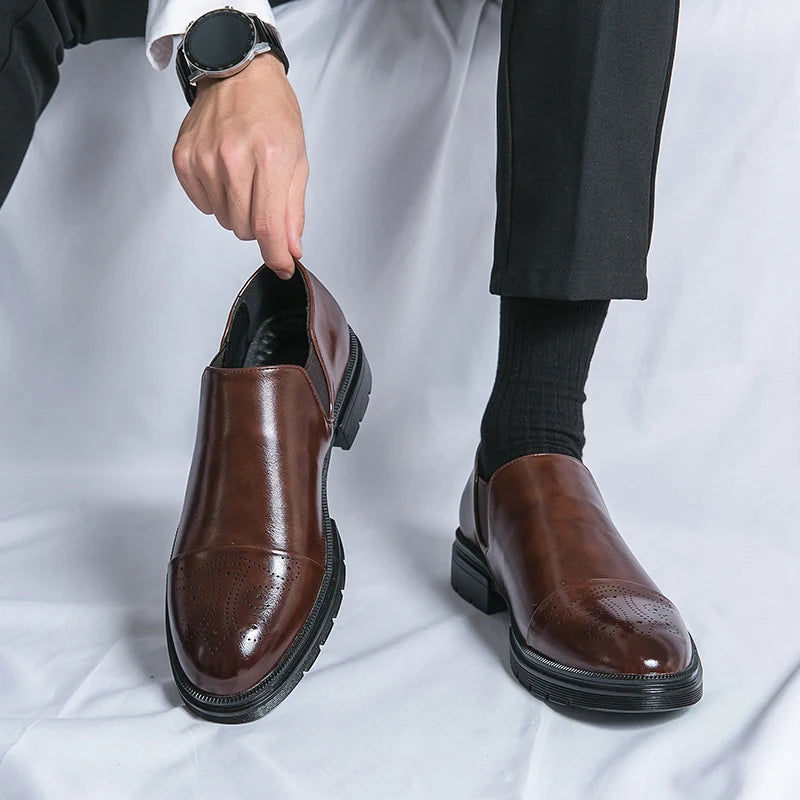 Cortas | Men's Genuine Leather Shoes – Luxury Tailored Brogue Brogues & Arch Support