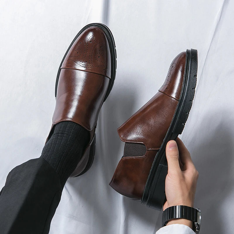 Cortas | Men's Genuine Leather Shoes – Luxury Tailored Brogue Brogues & Arch Support