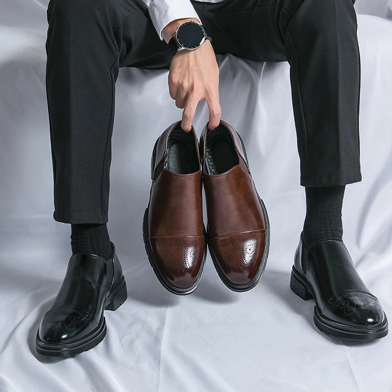 Cortas | Men's Genuine Leather Shoes – Luxury Tailored Brogue Brogues & Arch Support