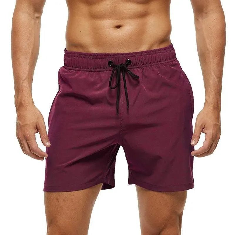 Daan | Men's Swim Trunks Sporty Quick-Dry Elastic Waistband Purple