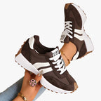 Bersh | Women’s Light and Healthy Sneakers with Arch Support and Laces Brown