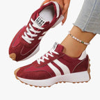 Bersh | Women’s Light and Healthy Sneakers with Arch Support and Laces Red