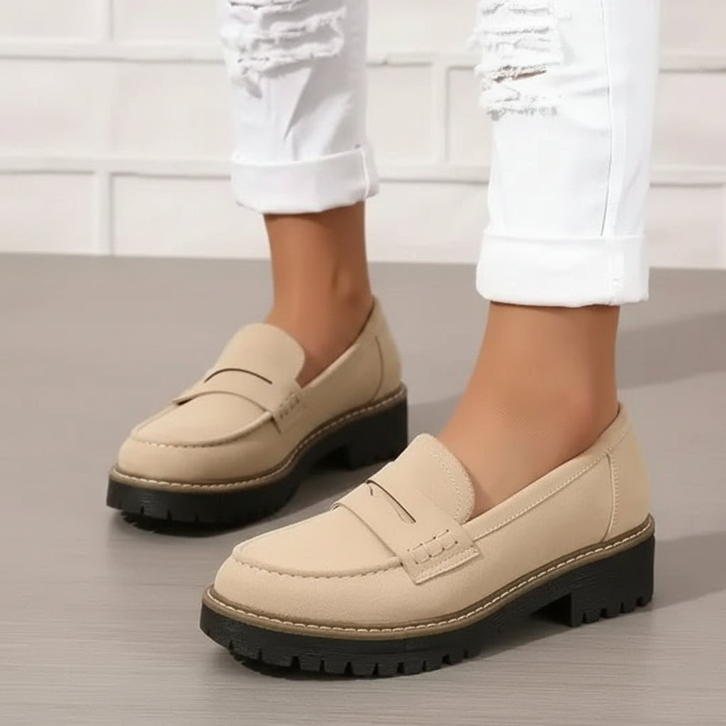 Danika | Comfortable Chunky Loafer Shoes 1