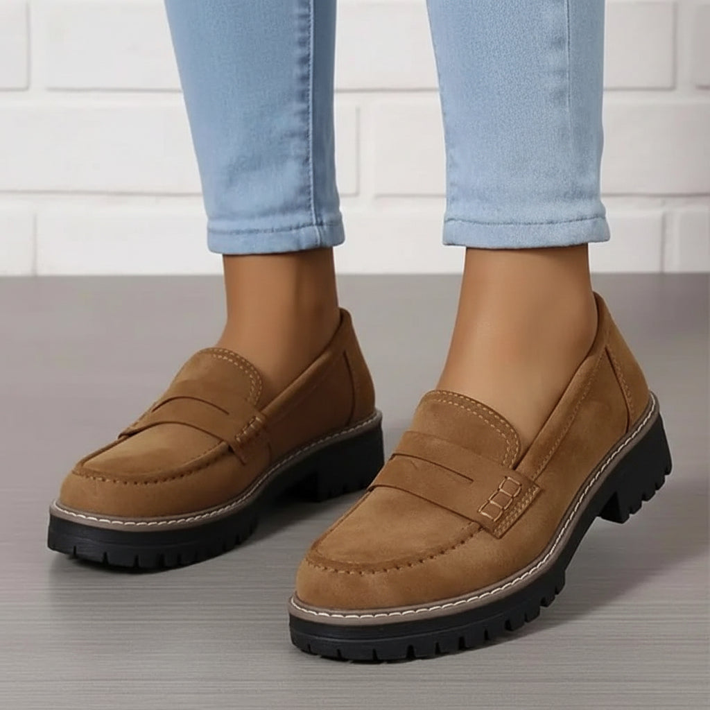 Danika | Comfortable Chunky Loafer Shoes 3