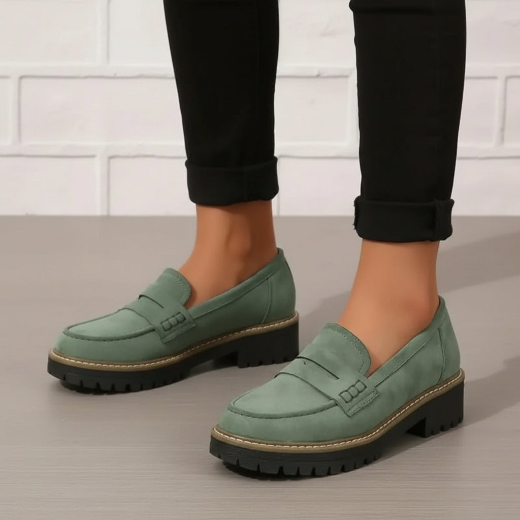 Danika | Comfortable Chunky Loafer Shoes 4