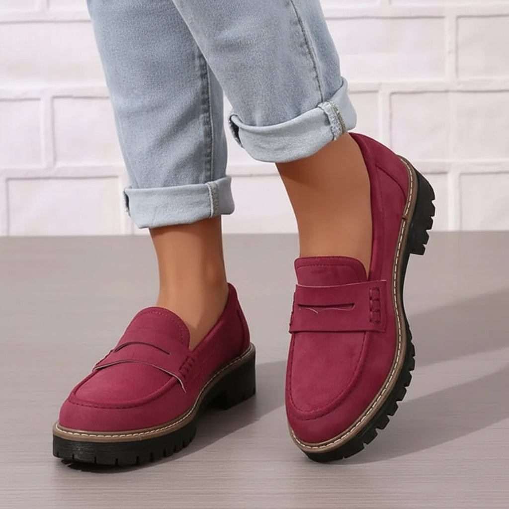 Danika | Comfortable Chunky Loafer Shoes 5