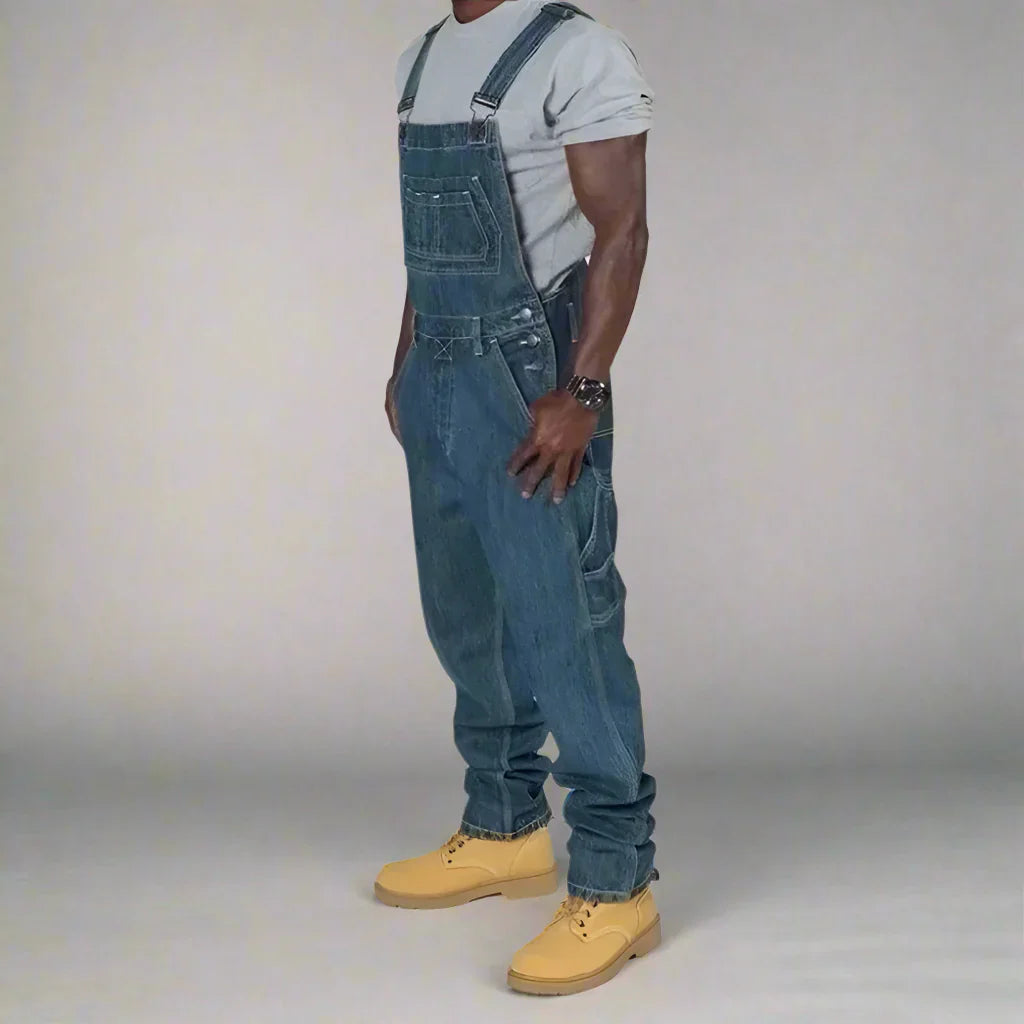 Hermosa | Men’s Denim Overalls with Straight Leg and Functional Pockets