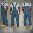 Hermosa | Men’s Denim Overalls with Straight Leg and Functional Pockets Blue