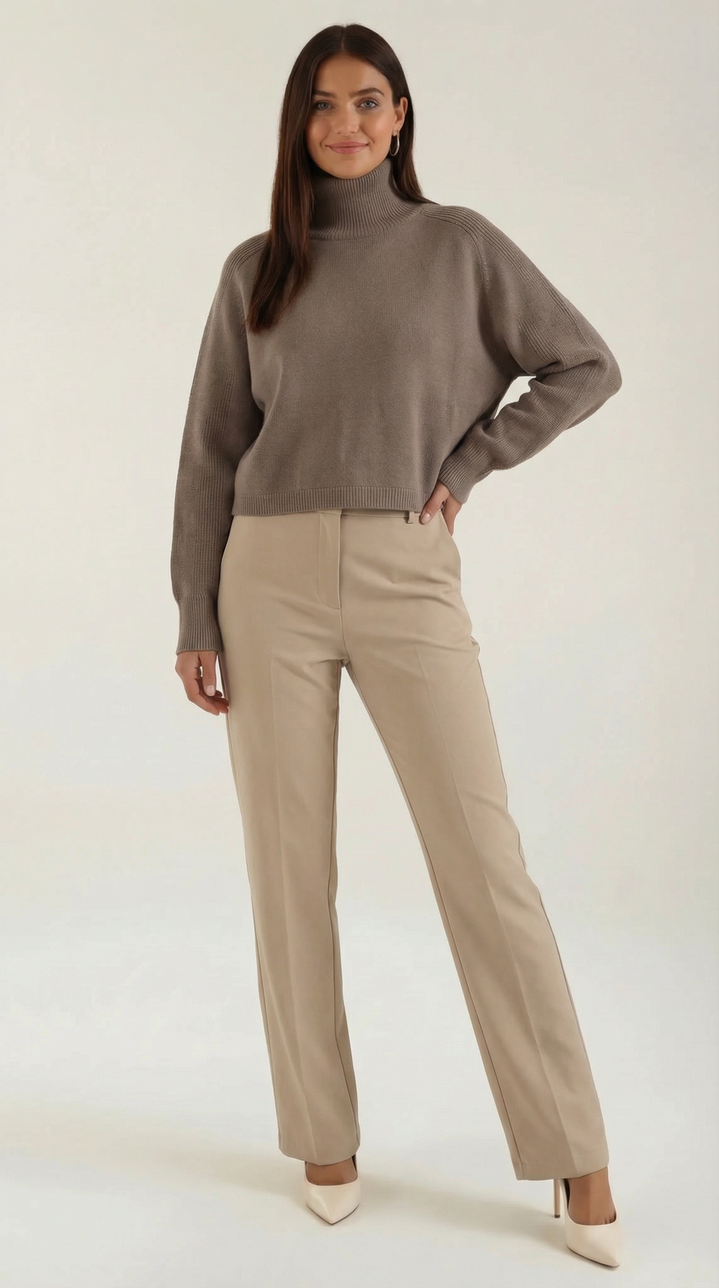 Denise Knitted Turtleneck Sweater 0