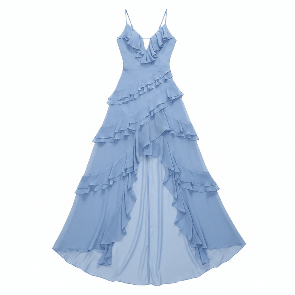 Dore | Elegant Midi Dress for Women - Asymmetrical Line & Slender Silhouette 1