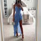 Dore | Elegant Midi Dress for Women - Asymmetrical Line & Slender Silhouette 2