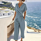 Dôre | Women’s Elegant Two-Piece Set – Harmonious Architectural Coordinates & Refined Silk-Touch Finish 2