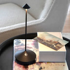 Wireless LED Table Lamp – Cordless Rechargeable Dimmable Lamp for Dining Table, Nightstand & Patio, Aluminum – ModernLumin