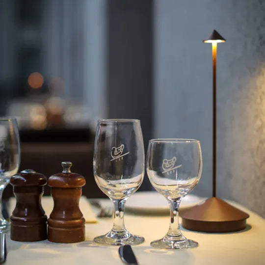 Wireless LED Table Lamp – Cordless Rechargeable Dimmable Lamp for Dining Table, Nightstand & Patio, Aluminum – ModernLumin